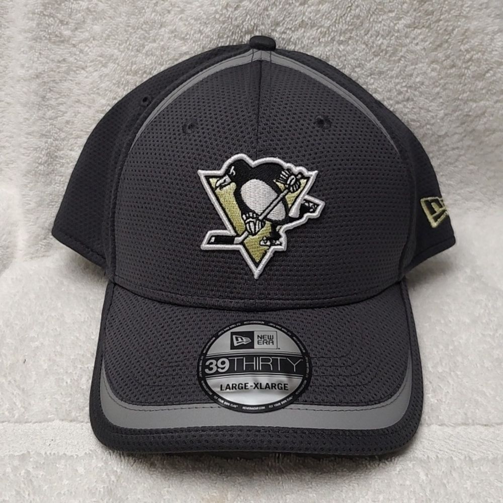 New Era 39THIRTY Pittsburgh Penguins L/XL Stretchfit Hat - New